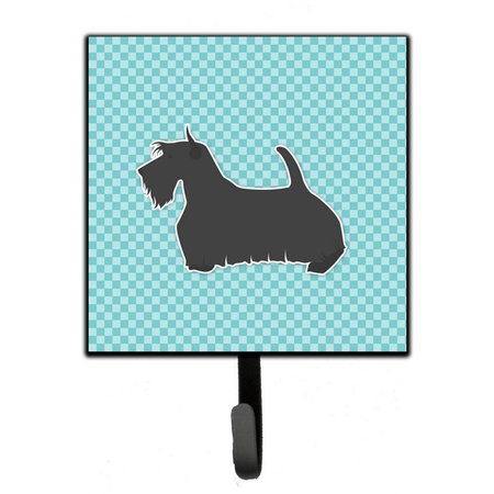 MICASA Scottish Terrier Checkerboard Blue Leash or Key Holder MI224843
